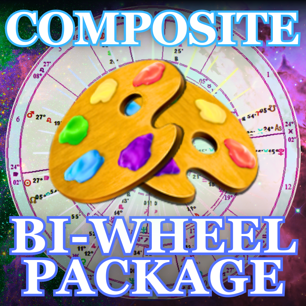 Gorgeous Composite Bi Wheel PACKAGE: 2 Gorgeous Natal + Composite Chart Bi Wheels