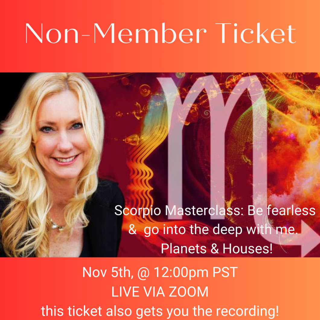 Meredith's Scorpio Masterclass Ticket for Live Zoom + Recording - limited space only!